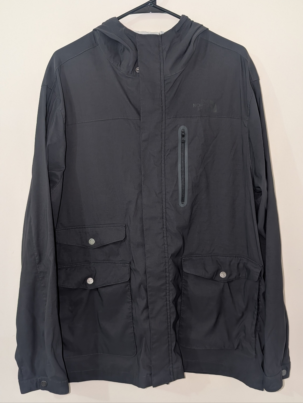 The North Face Men’s XXL DryVent Rain Jacket Utility Field Shell Black (NF0A2UM7
